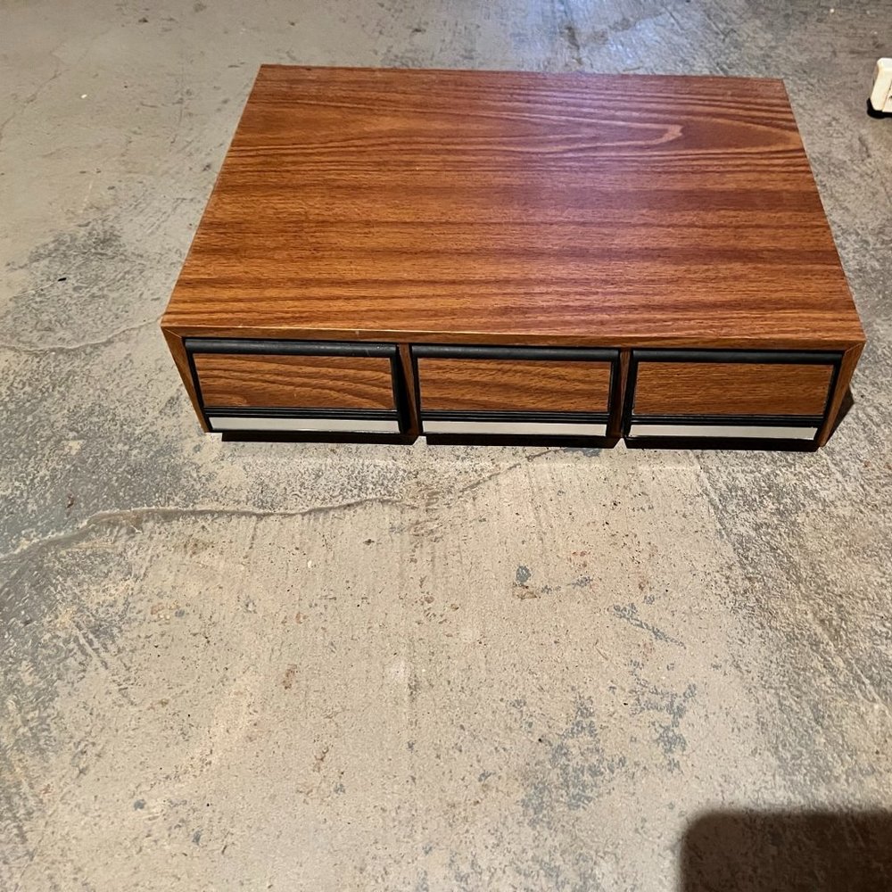 Vintage Cassette Sliding Case - Holds 36 Cassette Tapes